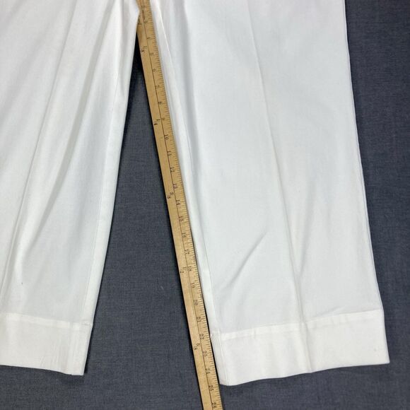 Peck And Peck Weekend Capri Pants Womens Sz 16 Ivory Straight Leg Casual Neutral - Picture 11 of 14